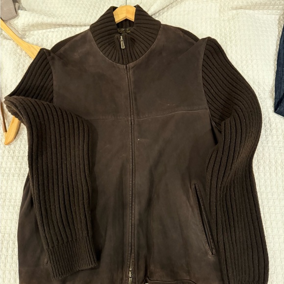 Loro Piana Cashmere and Leather Jacket - Picture 2 of 5